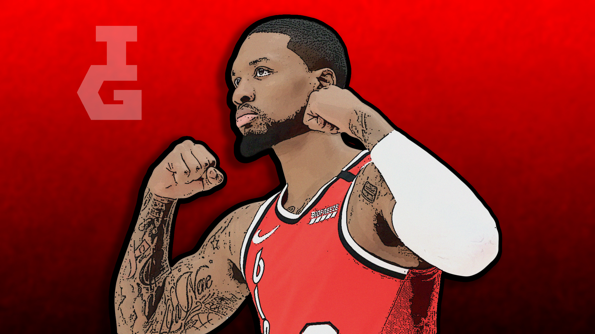 Damian Lillard, Dame, Dame Lillard, Damian Lillard Cartoon, Dame Time
